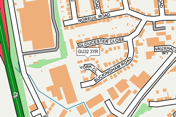 GU32 3YR map - OS OpenMap – Local (Ordnance Survey)
