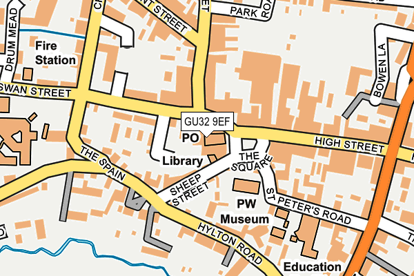 GU32 9EF map - OS OpenMap – Local (Ordnance Survey)