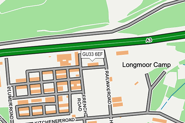 GU33 6EF map - OS OpenMap – Local (Ordnance Survey)