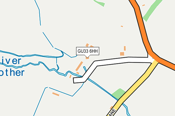 GU33 6HH map - OS OpenMap – Local (Ordnance Survey)
