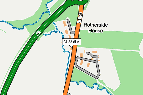 GU33 6LA map - OS OpenMap – Local (Ordnance Survey)