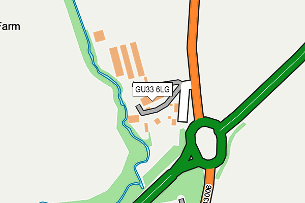 GU33 6LG map - OS OpenMap – Local (Ordnance Survey)