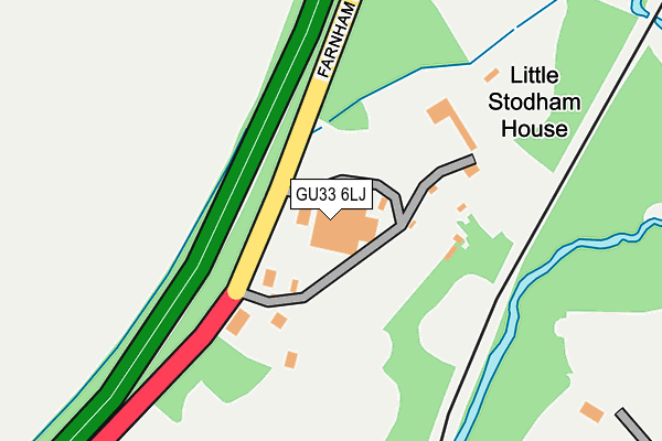 GU33 6LJ map - OS OpenMap – Local (Ordnance Survey)