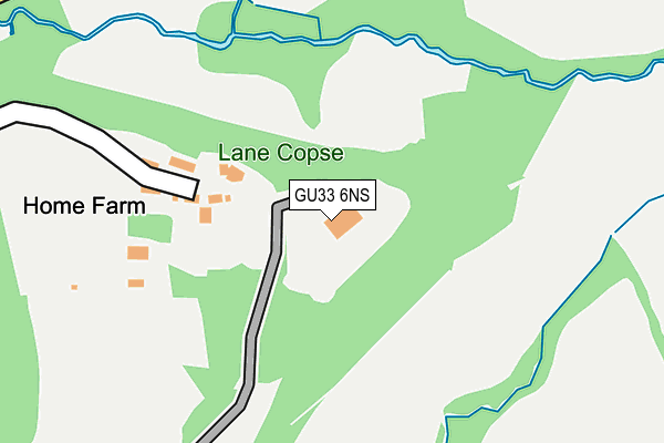 GU33 6NS map - OS OpenMap – Local (Ordnance Survey)