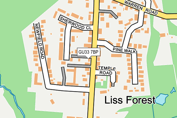 GU33 7BP map - OS OpenMap – Local (Ordnance Survey)