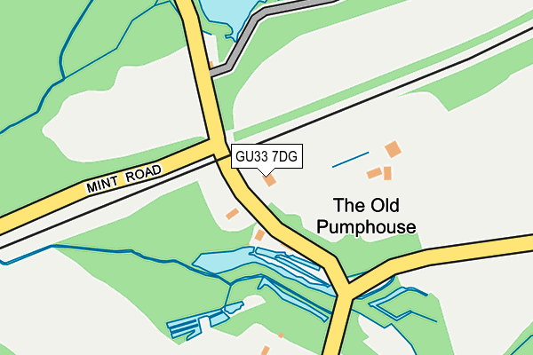 GU33 7DG map - OS OpenMap – Local (Ordnance Survey)