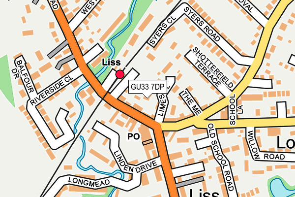 GU33 7DP map - OS OpenMap – Local (Ordnance Survey)