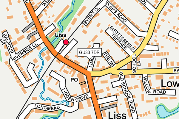 GU33 7DR map - OS OpenMap – Local (Ordnance Survey)