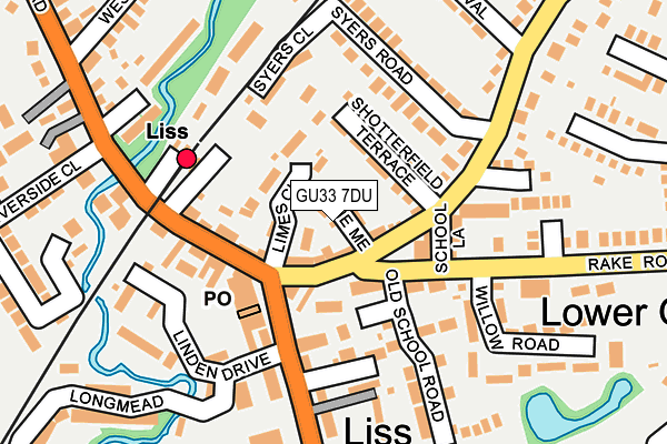 GU33 7DU map - OS OpenMap – Local (Ordnance Survey)