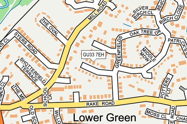 GU33 7EH map - OS OpenMap – Local (Ordnance Survey)