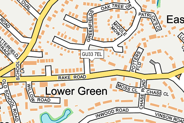 GU33 7EL map - OS OpenMap – Local (Ordnance Survey)