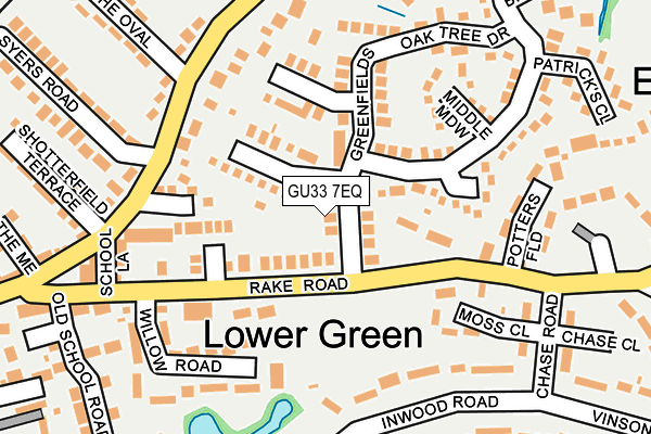 GU33 7EQ map - OS OpenMap – Local (Ordnance Survey)