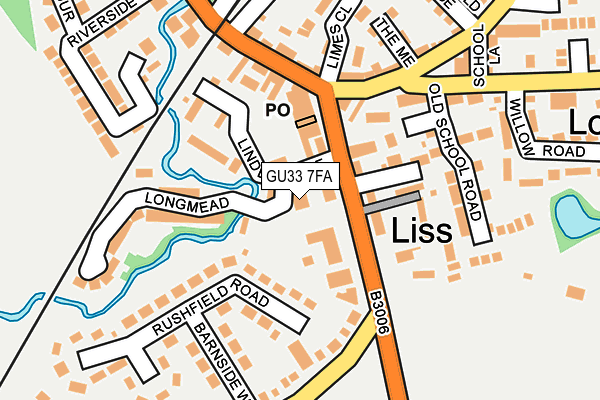 GU33 7FA map - OS OpenMap – Local (Ordnance Survey)