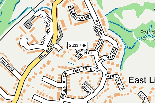 GU33 7HP map - OS OpenMap – Local (Ordnance Survey)