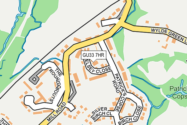 GU33 7HR map - OS OpenMap – Local (Ordnance Survey)