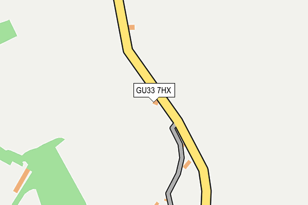 GU33 7HX map - OS OpenMap – Local (Ordnance Survey)