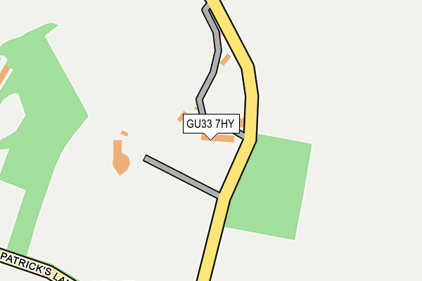 GU33 7HY map - OS OpenMap – Local (Ordnance Survey)