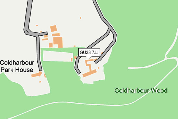 GU33 7JJ map - OS OpenMap – Local (Ordnance Survey)