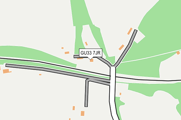 GU33 7JR map - OS OpenMap – Local (Ordnance Survey)