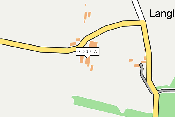 GU33 7JW map - OS OpenMap – Local (Ordnance Survey)