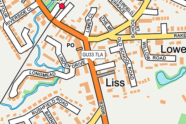 GU33 7LA map - OS OpenMap – Local (Ordnance Survey)