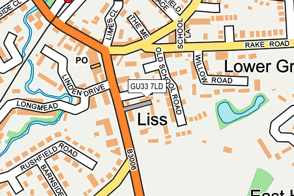 GU33 7LD map - OS OpenMap – Local (Ordnance Survey)