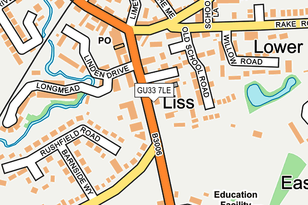 GU33 7LE map - OS OpenMap – Local (Ordnance Survey)