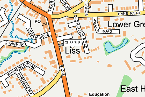 GU33 7LF map - OS OpenMap – Local (Ordnance Survey)
