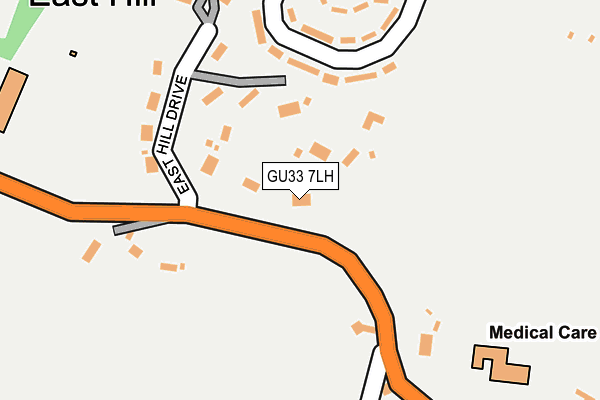 GU33 7LH map - OS OpenMap – Local (Ordnance Survey)