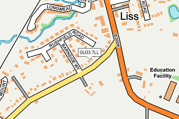 GU33 7LL map - OS OpenMap – Local (Ordnance Survey)