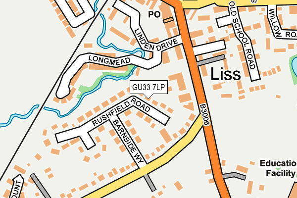 GU33 7LP map - OS OpenMap – Local (Ordnance Survey)