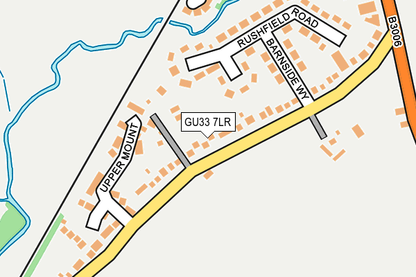 GU33 7LR map - OS OpenMap – Local (Ordnance Survey)