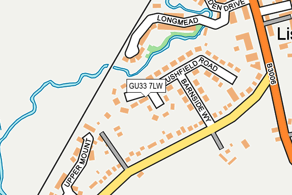 GU33 7LW map - OS OpenMap – Local (Ordnance Survey)
