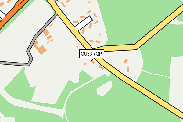 GU33 7QP map - OS OpenMap – Local (Ordnance Survey)