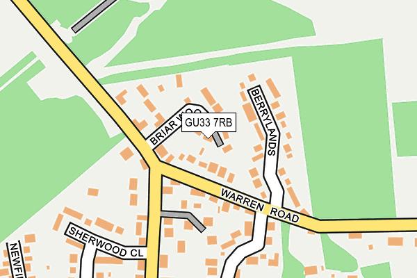 GU33 7RB map - OS OpenMap – Local (Ordnance Survey)