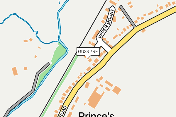 GU33 7RF map - OS OpenMap – Local (Ordnance Survey)