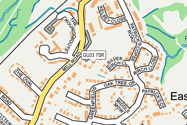 GU33 7SR map - OS OpenMap – Local (Ordnance Survey)