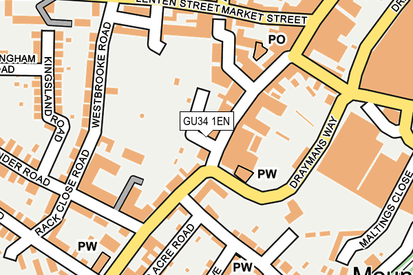 GU34 1EN map - OS OpenMap – Local (Ordnance Survey)