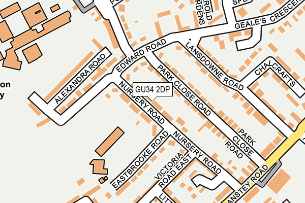 GU34 2DP map - OS OpenMap – Local (Ordnance Survey)