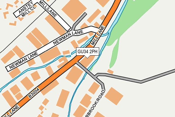 GU34 2PH map - OS OpenMap – Local (Ordnance Survey)