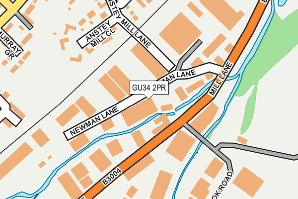 GU34 2PR map - OS OpenMap – Local (Ordnance Survey)