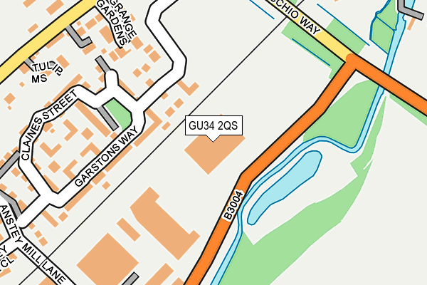 GU34 2QS map - OS OpenMap – Local (Ordnance Survey)