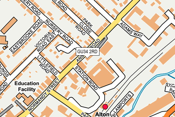 GU34 2RD map - OS OpenMap – Local (Ordnance Survey)