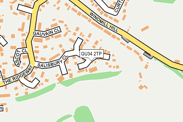 GU34 2TP map - OS OpenMap – Local (Ordnance Survey)