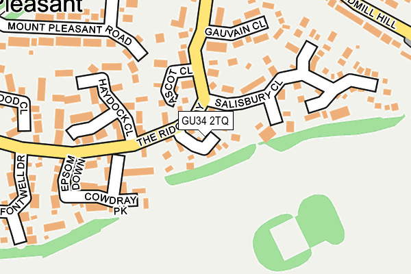 GU34 2TQ map - OS OpenMap – Local (Ordnance Survey)
