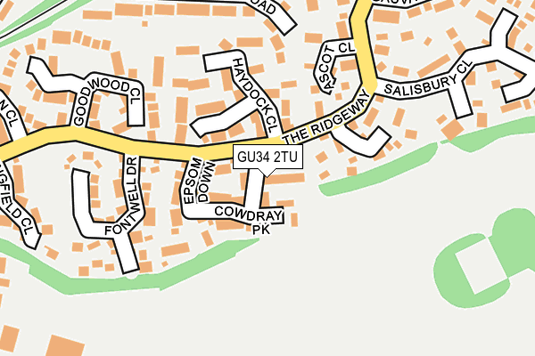 GU34 2TU map - OS OpenMap – Local (Ordnance Survey)