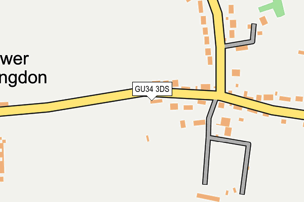 GU34 3DS map - OS OpenMap – Local (Ordnance Survey)