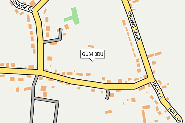 GU34 3DU map - OS OpenMap – Local (Ordnance Survey)