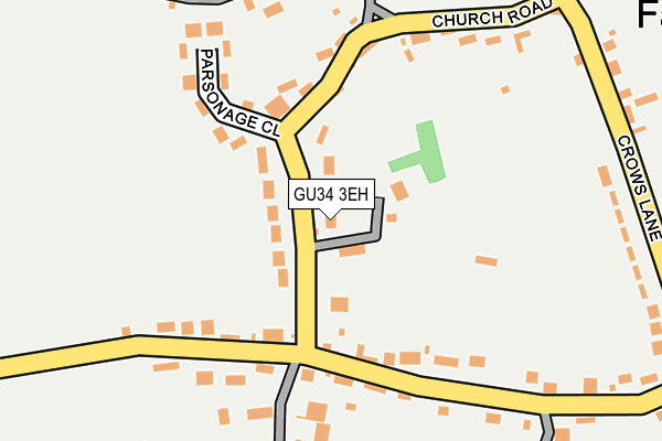 GU34 3EH map - OS OpenMap – Local (Ordnance Survey)