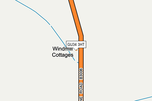 GU34 3HT map - OS OpenMap – Local (Ordnance Survey)